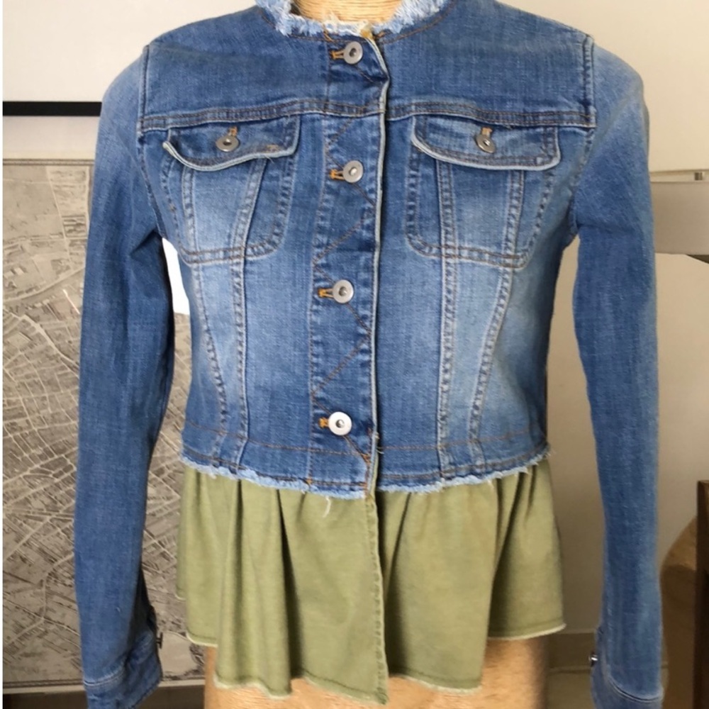 New Anthropologie denim jacket size XS - Picture 2 of 5